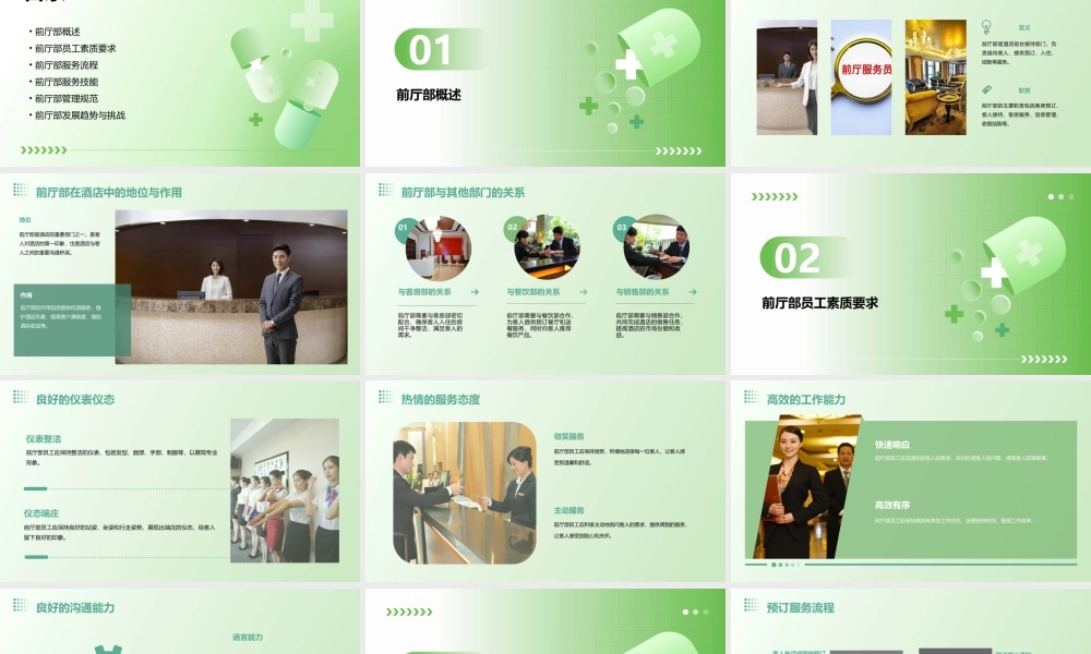 酒店前厅通用课件
