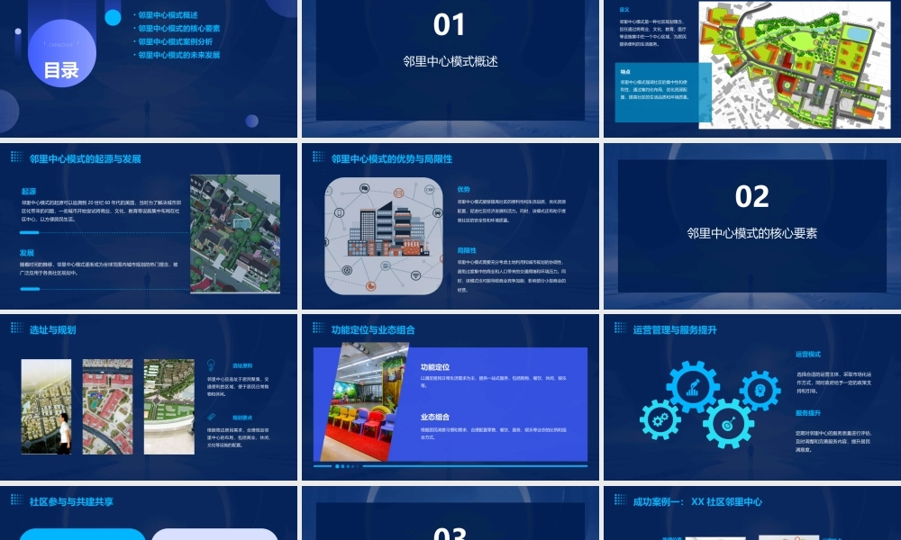 邻里中心模式及案例分析课件