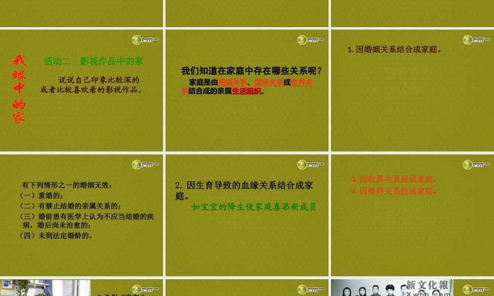 八年级上册 第一单元 第一课 爱在屋檐下 第一课时 我知我家课件 新人教版 课件
