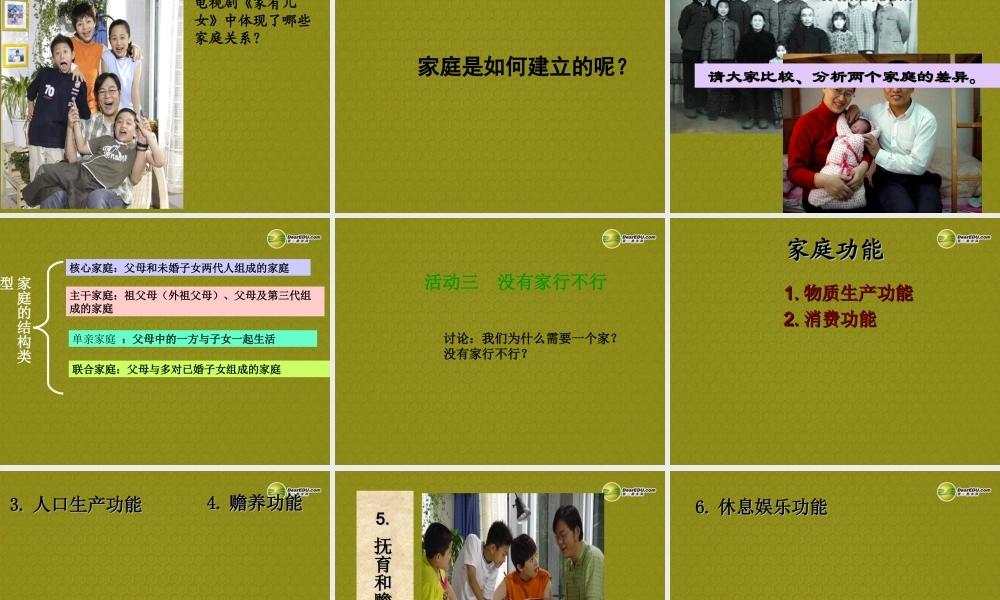 八年级上册 第一单元 第一课 爱在屋檐下 第一课时 我知我家课件 新人教版 课件
