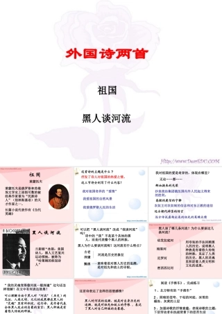 九年级语文外国诗两首 课件