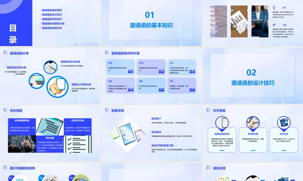 邀请函等的制作课件