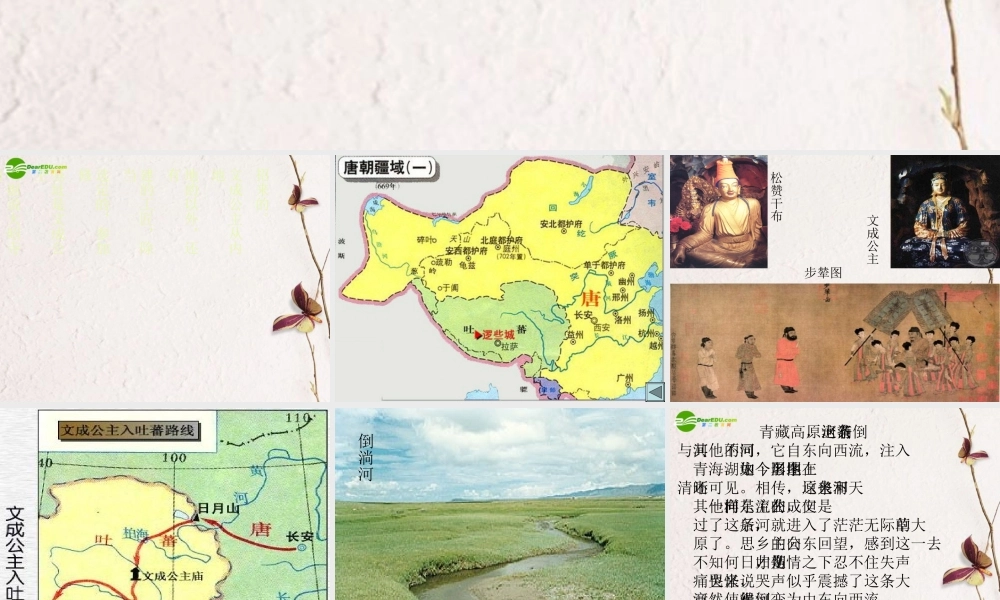 初中历史川教版七年级下册之(唐朝的民族关系)课件 川教版 课件