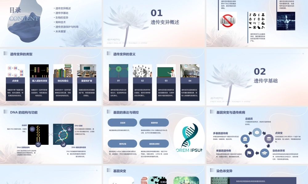 遗传变异和育种上课件