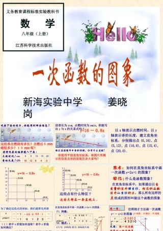 八年级数学 一次函数图象课件