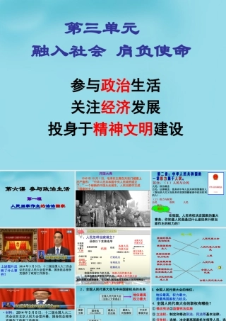 九年级政治全册 61 人民当家作主的法治国家课件1 新人教版 课件
