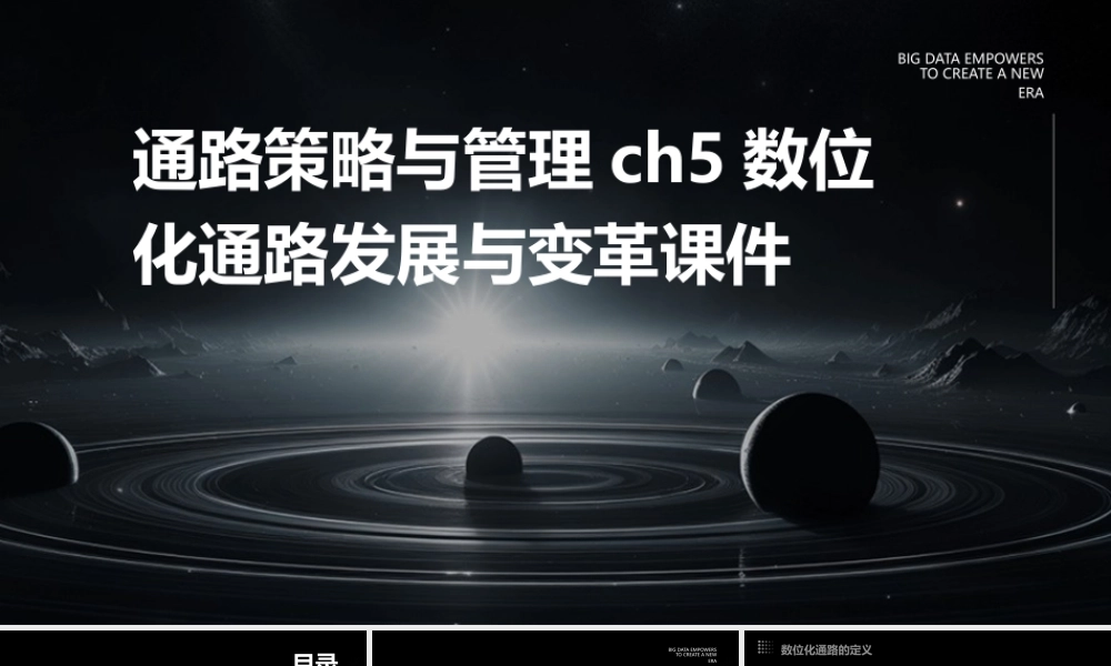 通路策略与管理ch5数位化通路发展与变革课件