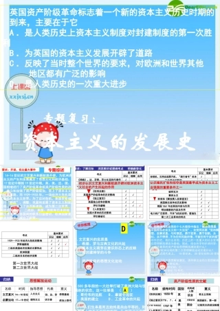 中考历史专题复习课件 资本主义的发展史 课件
