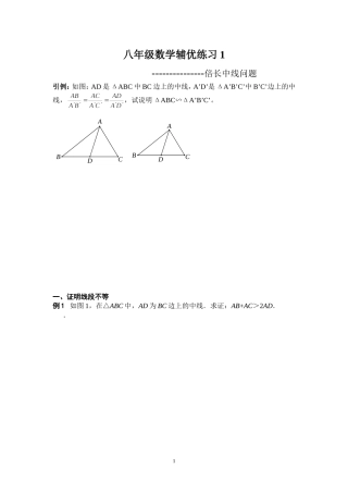 倍长中线问题