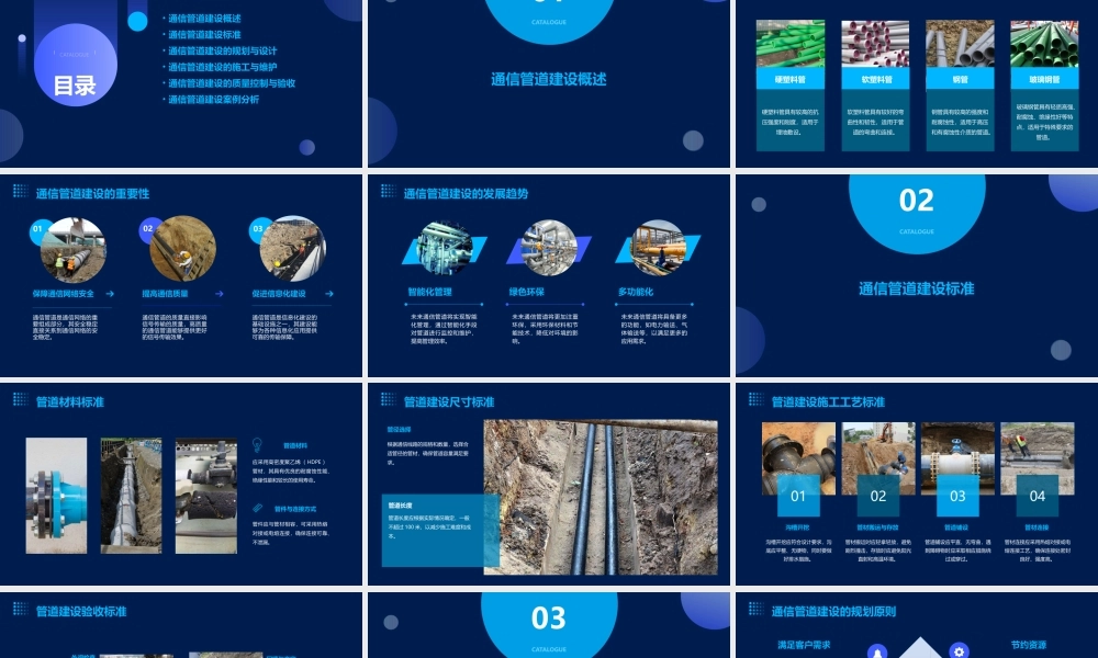 通信管道建设标准课件