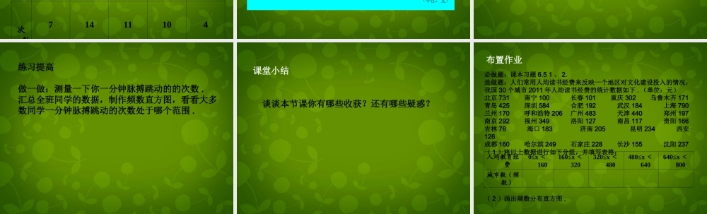 中学七年级数学上册 6.3 数据的表示(第3课时)课件 (新版)北师大版 课件