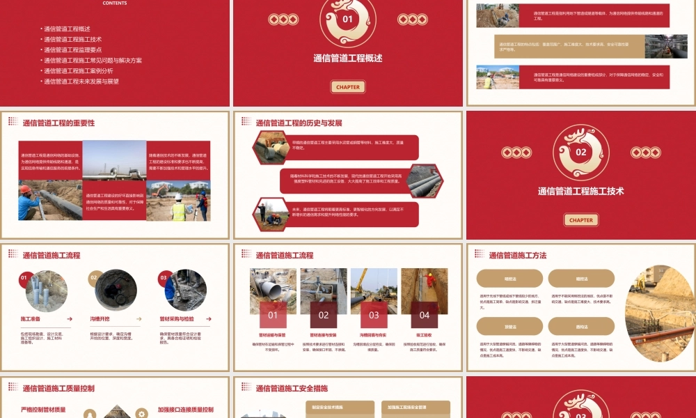 通信工程施工与监理通信管道工程施工与监理课件