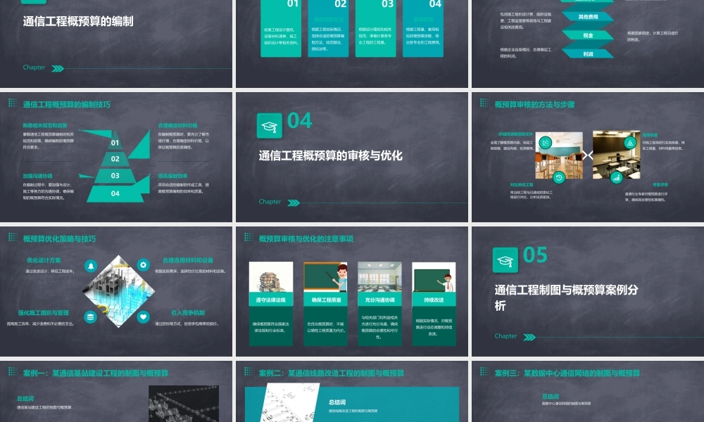 通信工程制图与概预算(杨光)课件