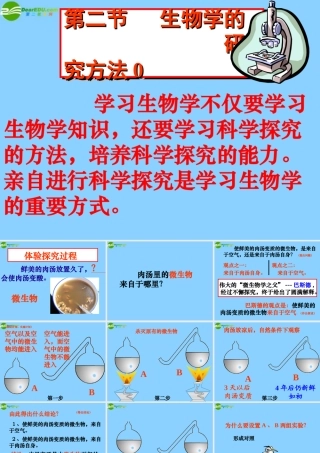 七年级生物上册 生物学的研究方法课件 济南版 课件