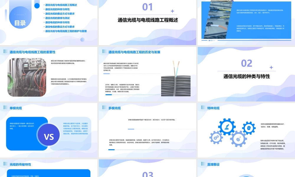 通信光缆与电缆线路工程光缆要点课件