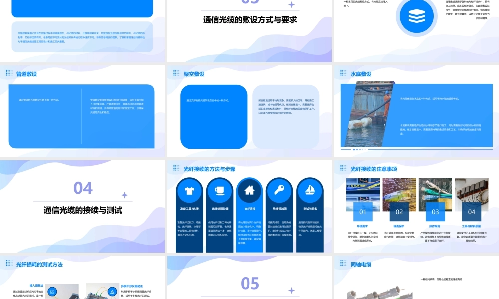 通信光缆与电缆线路工程光缆要点课件