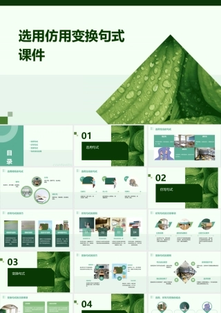 选用仿用变换句式课件