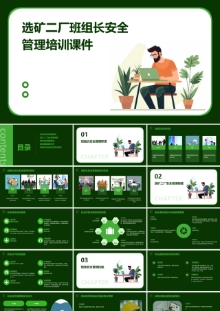 选矿二厂班组长安全管理培训课件