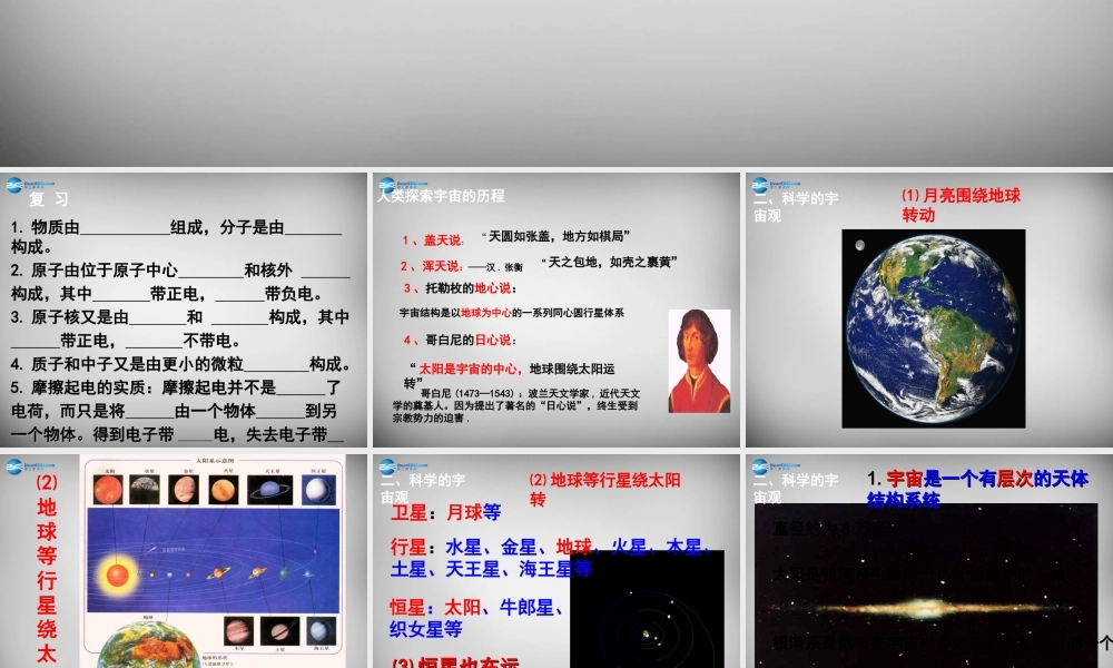 八年级物理下册 7.4 宇宙探秘课件 苏科版 课件