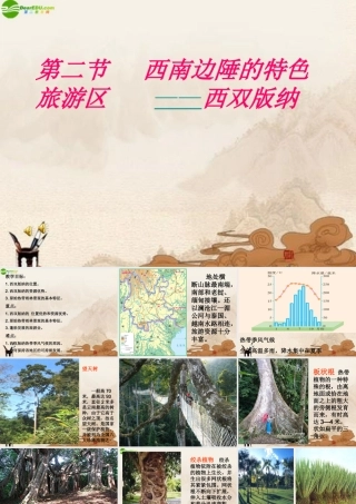 八年级地理下册 西南边陲的特色旅游区—西双版纳课件 人教新课标版 课件