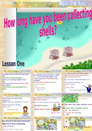 八年级英语 Unit6 How long have been collecting shells课件