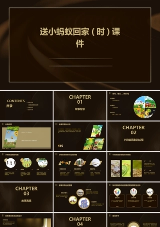 送小蚂蚁回家(时)课件