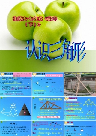 七年级数学下册 5-1(认识三角形)课件 北师大版 课件