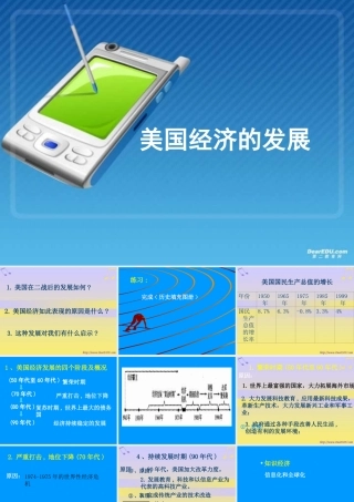 初三历史美国经济的发展 新课标 人教版 课件