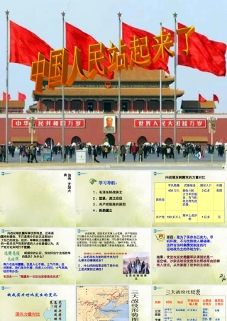 八年级历史下册 第1单元 第1课 中国人民站起来了课件 新人教版 课件