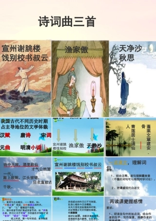八年级语文下册 (诗词曲三首)优秀实用课件 苏教版 课件