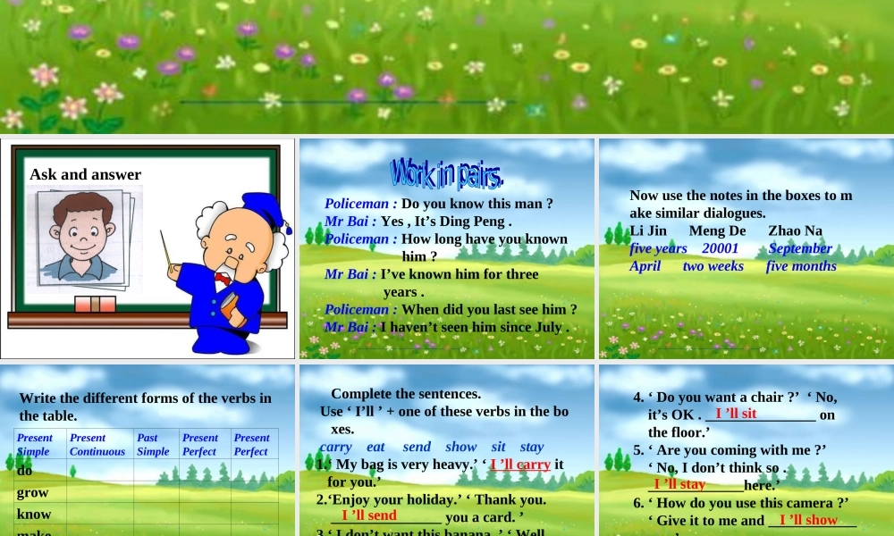 八年级英语Revision A Unit 3课件外研版 课件