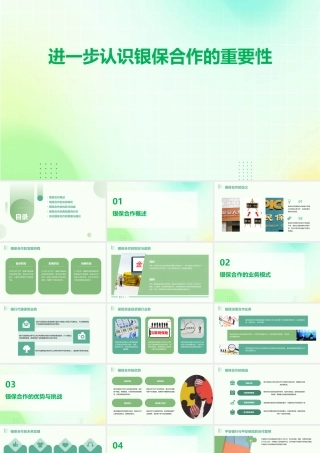 进一步认识银保合作的重要性课件