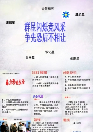 八年级政治下册 5.1 暴力影响生活课件2 北师大版 课件