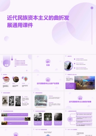 近代民族资本主义的曲折发展通用课件