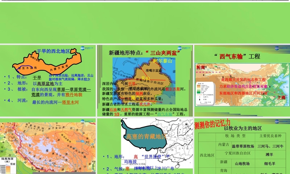 八年级地理下册 第8-9章课件 (新版)商务星球版 课件