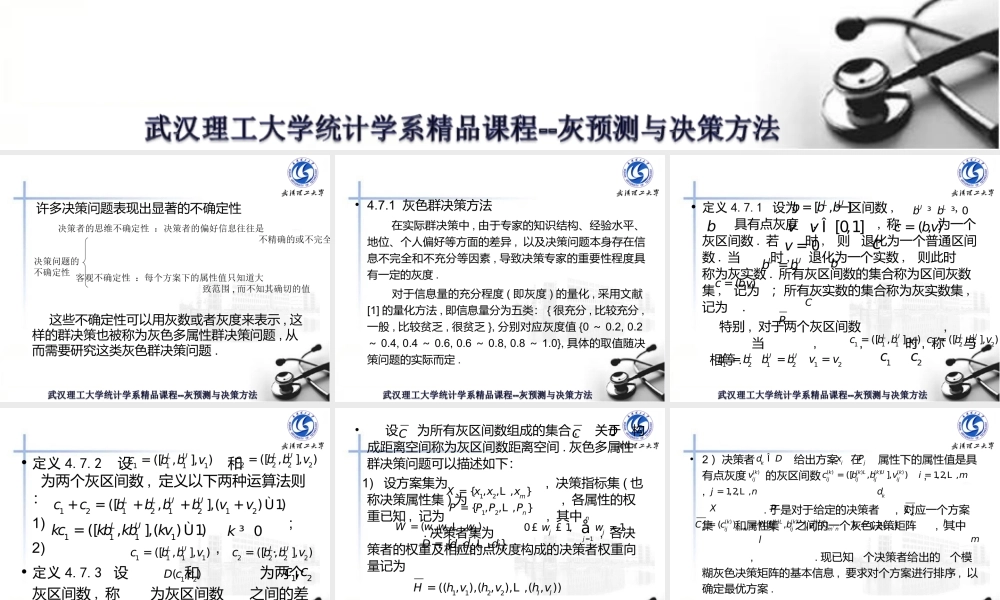 灰色群决策课件