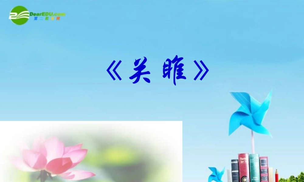 九年级语文下册(关雎)教学课件 人教新课标版 课件