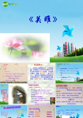 九年级语文下册(关雎)教学课件 人教新课标版 课件