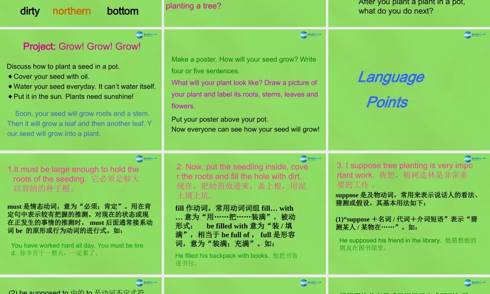 八年级英语下册 Unit 2 lesson 7 Planting Trees课件 (新版)冀教版 课件