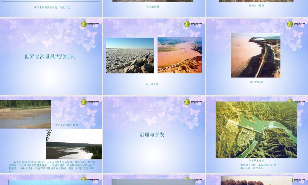 八年级地理上册 2.6 黄河课件 商务星球版 课件