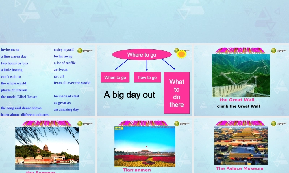 八年级英语上册 Unit 3 A day out Task课件 牛津版 课件