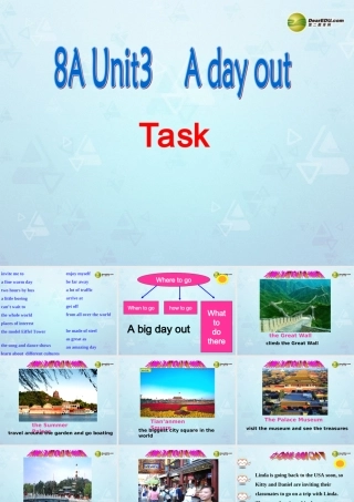八年级英语上册 Unit 3 A day out Task课件 牛津版 课件