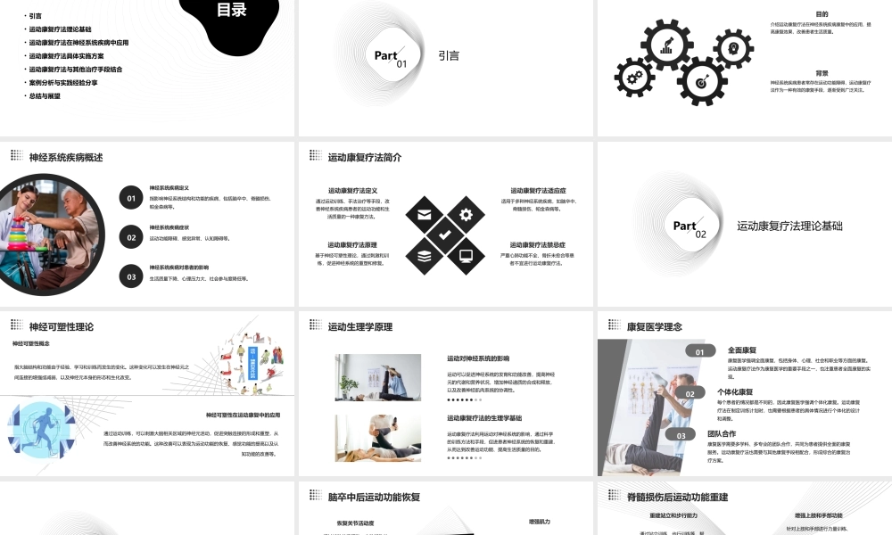 运动与康复之运动康复疗法在神经系统疾病康复中的应用课件