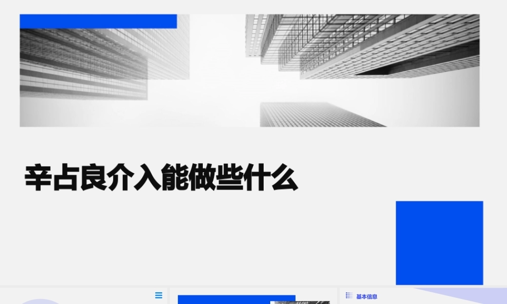 辛占良介入能做些什么课件