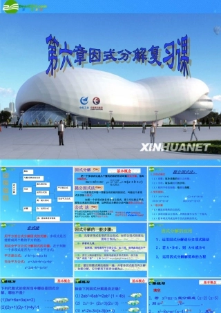 七年级数学下册 第六章(因式分解的复习课)课件 浙教版 课件