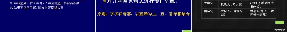 初三语文文言文阅读复习 课件