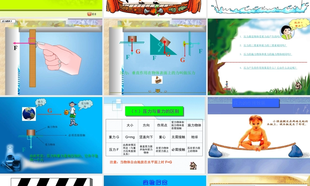 八年级物理 压强物理拓展课件 教科版 课件