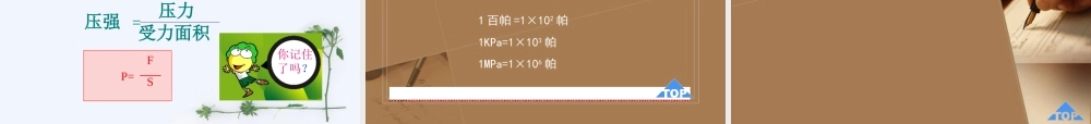 八年级物理 压强物理拓展课件 教科版 课件