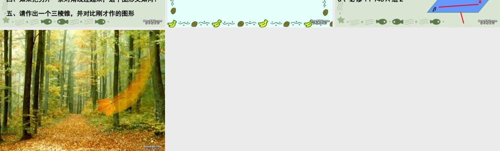 作业和空间四边形 高二数学立体几何课件集一[整理十一套] 人教版 高二数学立体几何课件集一[整理十一套] 人教版