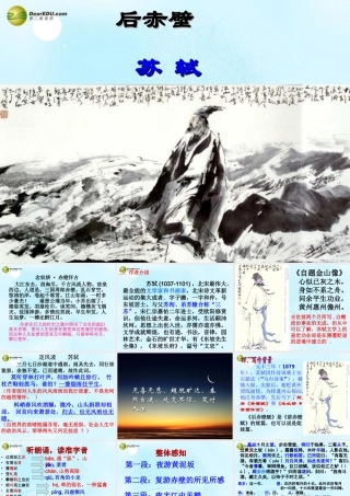 中学高考语文(后赤壁赋)课件 苏教版选修(唐诗宋词选读) 课件